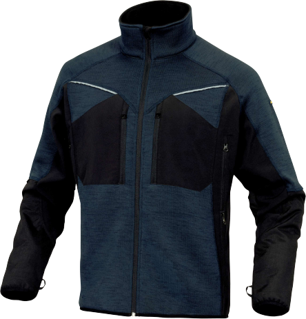 [999-3-301845-05] DP NAGOYA sportsweater, marineblauw, 96% softshell, polyester en 4% elasthaan maat L