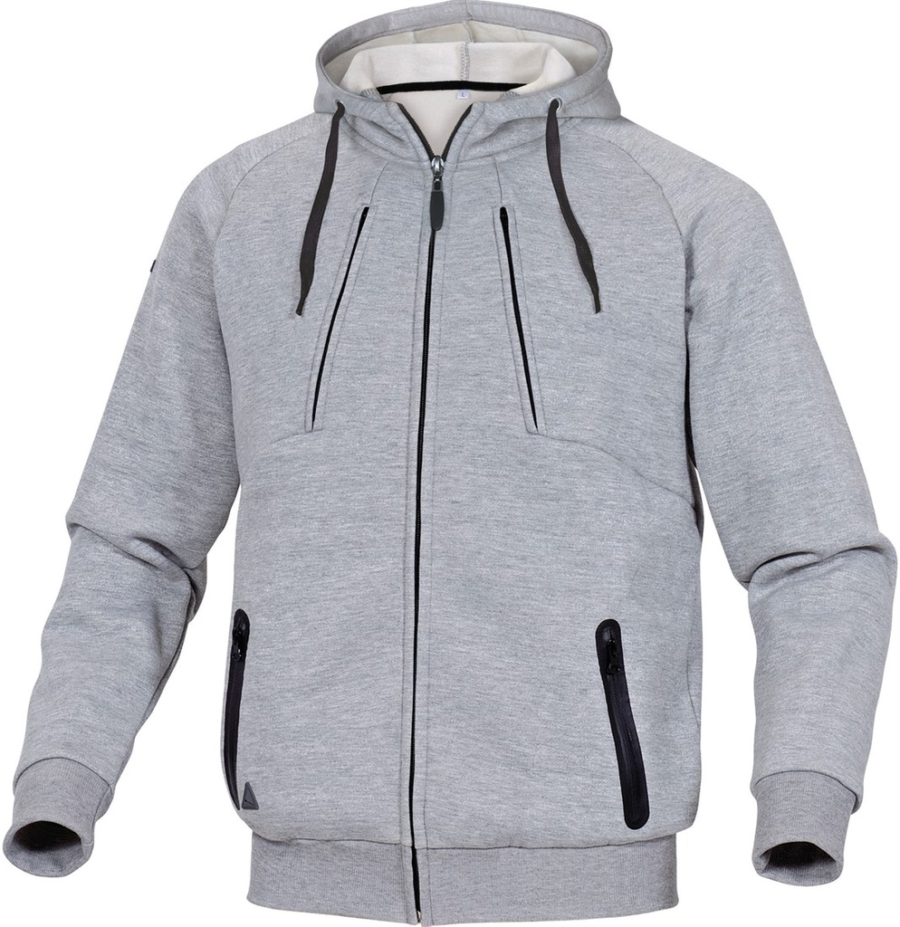 [999-3-301842-04] DP ANZIO sweater, grijs, 65% molton/polyester 35% katoen, maat  M