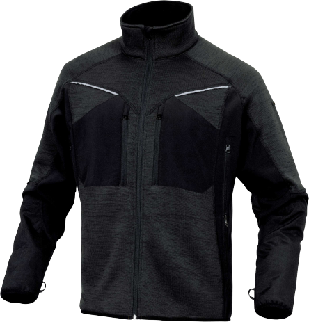 [999-3-301844-07] DP NAGOYA sportsweater, grijs, 96% softshell, polyester en 4% elasthaan, maat  XXL